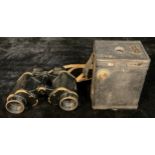 A pair of WWII period binoculars, Taylor-Hobson 1941, Bino Prism No.2. Mk II, serial number