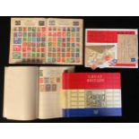 Stamps - GB and world - Great Britain Commemorative Stamps, in album with sleeve; schoolboy stamp