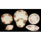 A set of three Royal Albert graduated Old Country Roses pattern plates, the largest 27cm diameter;