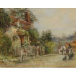 Frank W Longshaw (19th/early 20th century) Returning Home signed, watercolour, 39.6cm x 48cm