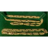 A 9ct gold necklace chain, another 9ct gold necklace chain, marked 375, 6.7g