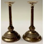 A pair of silver candlesticks, Charles Horner, Birmingham 1906