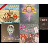 Vinyl Record LP's, Music Memorabilia Including Toto Africa - A-12 250; Toto - 32165; Los Monstruos