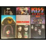 Vinyl Records LP's Including Kiss - Dressed to Kill - 6399 059; Alive! - PRID3; Alive II - 6685 043;