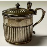 A Victorian silver mustard pot, London 1892