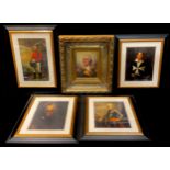 Pictures and Prints - Rembrandt Peale, after, George Washington, 24cm x 19cm, heavy gilt frame;