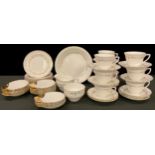 A Royal Worcester Gold Chantilly pattern part tea service comprising cake plate, side plates,