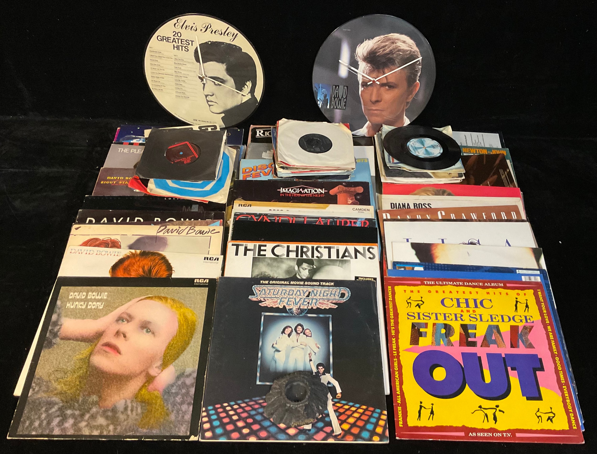 Vinyl Records - LPs and singles including David Bowie - Interview Picture Disc - AR30010; David