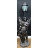 A decorative fairy conservatory lamp, 171cm high