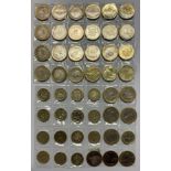Numismatic interest: a collection of largely uncirculated one pound and two pound pieces (qty)