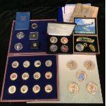 Numismatic interest, commemoratives, mainly UK issues from private mints: Jubilee Mint set of four