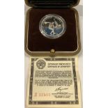 A platinum commemorative coin, The Moscow Olympics 1980, CCCP, 150 Roubles, capsulated, 18g overall,