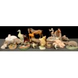 A Beswick model, of a horse and foal; a Border Fine Arts model, of a shepherd and sheepdog; a