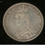 Coin - a Victorian crown, jubilee head, 1889