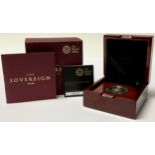 A Royal Mint proof Quarter-Sovereign 2015, number 1,606, capsulated, paperwork and certificate,
