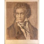 H Cecil Sanderson (early 20th century) A study of Ludwig Van Beethoven signed, indistinctly dated,