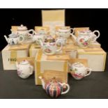 Franklin Mint, The Victoria & Albert Museum Porcelain Teapot Collection - a collection of