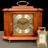 A Rapport London mantel clock, Franz Hermle movement; an early 20th century plated carriage