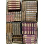 Antiquarian Books - International Library of Famous Literature, 20 volumes, 1899, leather binding,