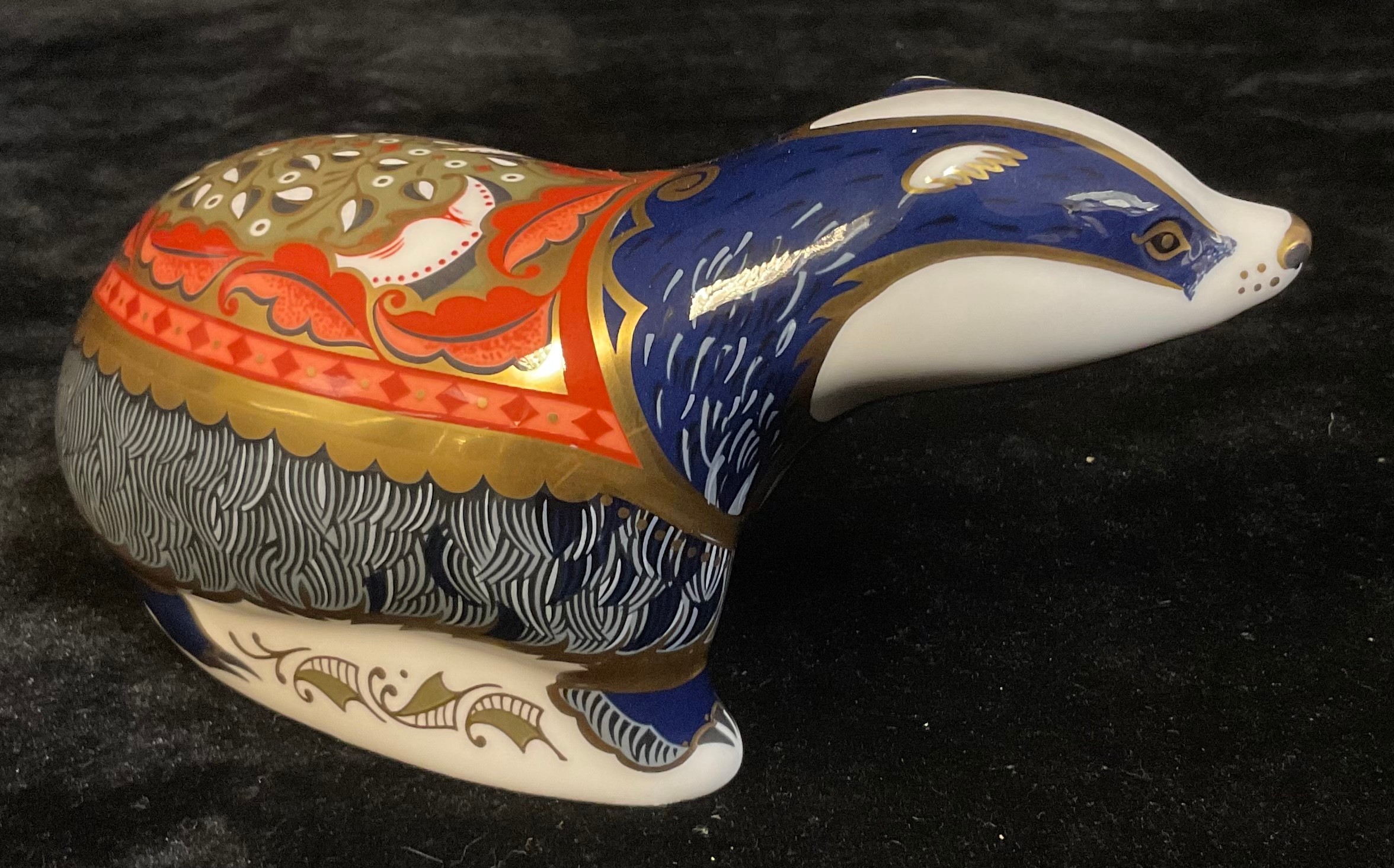 A Royal Crown Derby paperweight, Moonlight Badger, Collector's Guild exclusive, 21st anniversary - Image 2 of 4