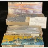 Toys & Juvenalia - Revell H-452 Attack Transport: USS Montrose model kit, boxed and Revell H-354