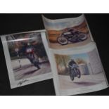 Motor Racing - Pictures and Prints - A set of three - Peter Hearsey, by and after, John Surtees