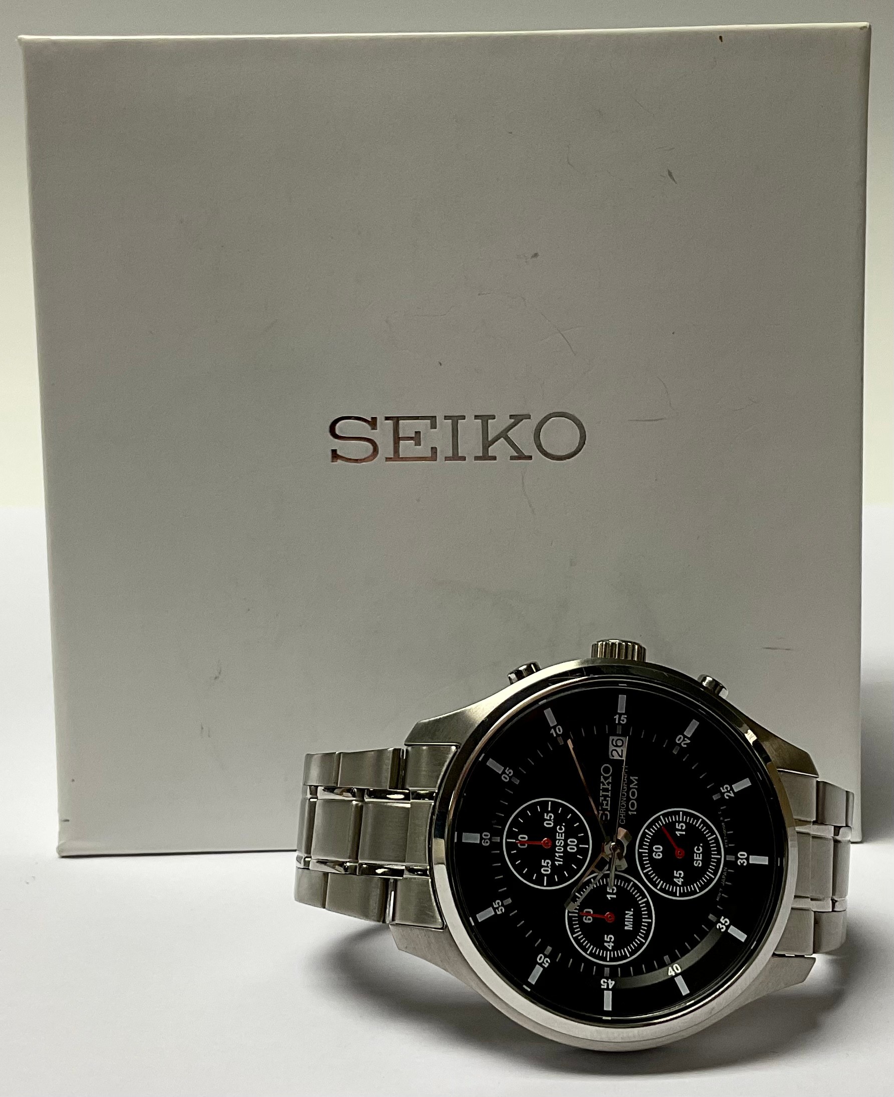 A Seiko 4T57 Chronograph gentleman's triple-dial wristwatch - Image 2 of 2