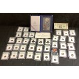 A large collection of mainly gem proof US coins all in International Numismatic Bureau plastic