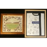 Football - Derby County Football Club, a signed shirt, 2006/07 season, framed; a framed print of the