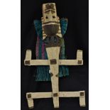 Tribal Art - a Dogon kanaga mask, for wear at the dama collective funerary rite, typical double-