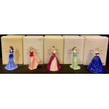 A set of four Royal Doulton Occasions figures, Loving Thoughts HN 5266, 17cm, certificate, boxed;