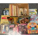 Vinyl Records - assorted Rock and Roll, compilation albums including Elvis Presley, Buddy Holly, The