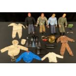 Toys & Juvenalia - a collection of Palitoy Action Man figures, one with blonde flock hair; various