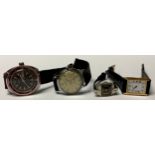 A vintage Ingersoll day/date wristwatch; others, Allaine, Art Deco lady's, Jaquet Droz (4)