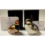A Royal Crown Derby paperweight, Partridge, limited edition 2,191/4,500, gold stopper,
