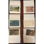 Postcards - WWI, The Great War, sepia photographic cards of the trenches; HM Cruiser Hampshire;