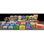 Die-cast model cars - Vanguards, 50s and 60s classic collection; Lledo Rupert; advertising;