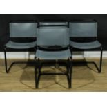 After the Bauhaus - a set of four cantilever dining chairs, after a design by Mart Stam, 79.5cm
