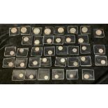 Coins - GB, pre 1947 Silver Coinage Fine to GEF, Halfcrown x 2, Florin x 6, Shilling x 6, Sixpence x