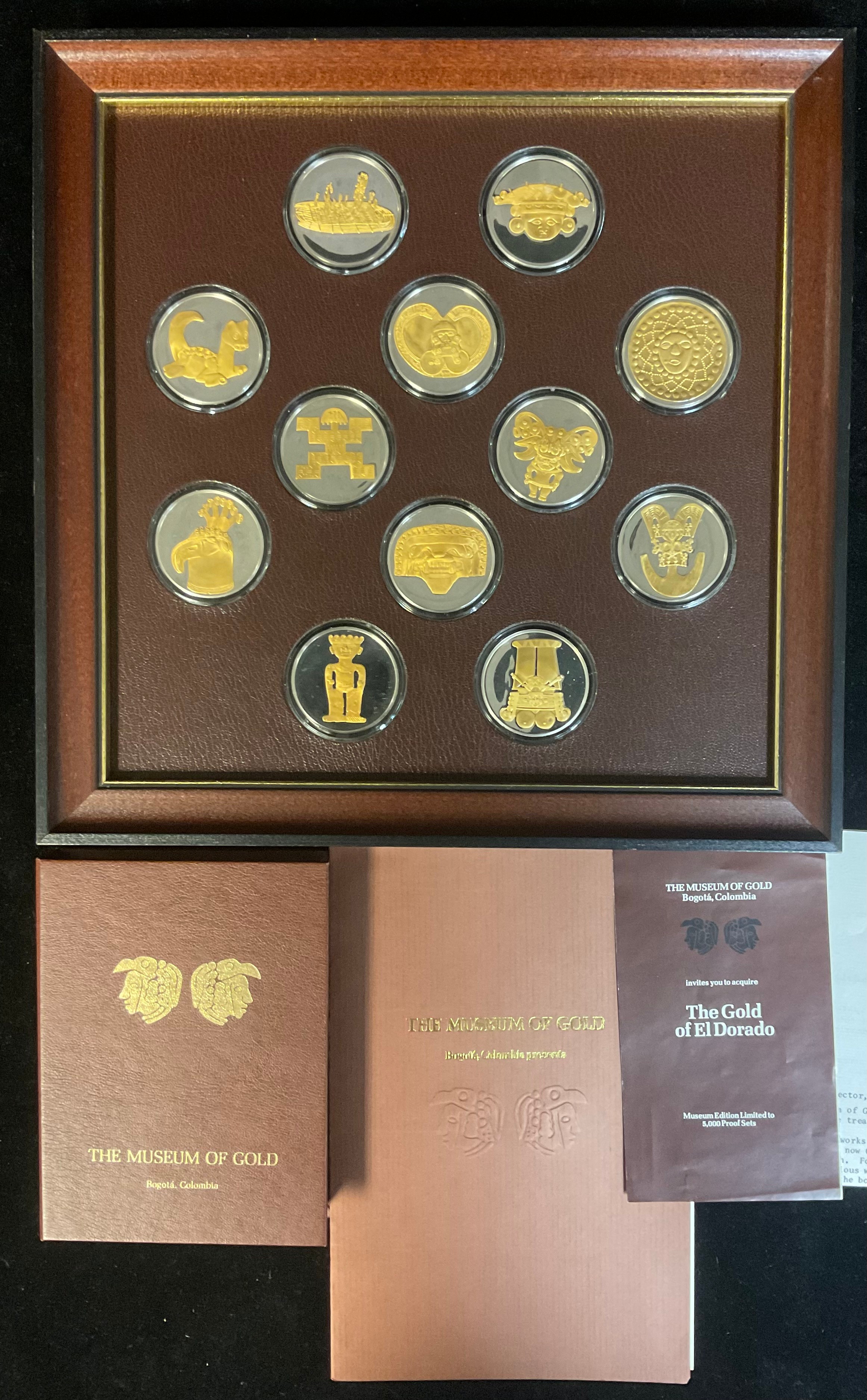 Franklin Mint, The Museum of Gold, Bogota, Columbia, Museum limited edition sterling silver