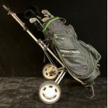Golf Clubs - a Stowamatic caddy bag with assorted Regal clubs, qty