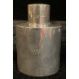 A Victorian silver oval tea caddy, 11cm, Sheffield 1888, 138g