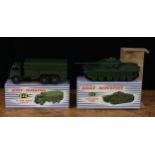 Dinky Supertoys 622 10-ton army truck, military green body, military green ridged hubs, boxed and