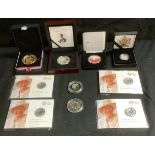 Proof Coins - The Royal Mint, The 60th Anniversary of The Queen's Coronation UK £5 gold plated