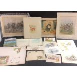 A folio of pictures and original works from The Valentine Greetings Card archive; others, similar,