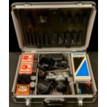 A photography outfit in carry case comprising, Mamiya DSX 1000 35mm camera with Mamiya/Sekor Auto SX