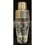 An Art Deco style cocktail shaker