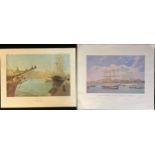 Terence Storey, after, Tall Ships at Teneriffe, a limited edition print of 850, signed in pencil