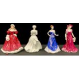 A Royal Doulton figure, A Christmas Morning, limited edition 973/7500, HN4894; others, Easter