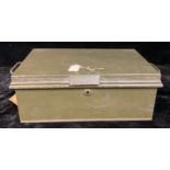 A metal document box, Veteran Series, British Made, 43cm wide